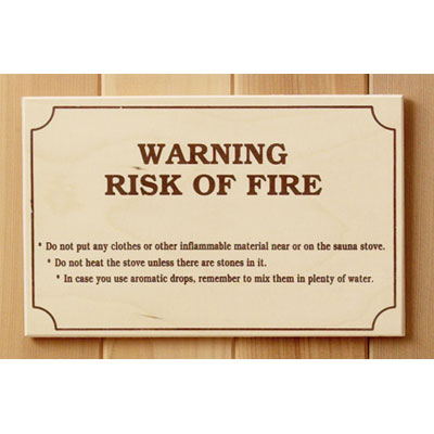 Birch warning sign (9¼" x 5 7/8")