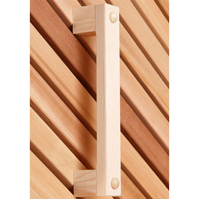 Door handle (10") in Cedar, Redwood, or Alaska Yellow Cedar