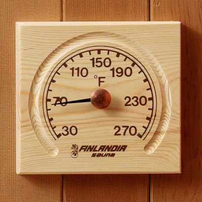 Thermometer with carved groove (5 ½" x 5 ½", °F)