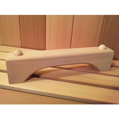Wood door handle 9 1/8"h x 1 3/8"w x 2"d