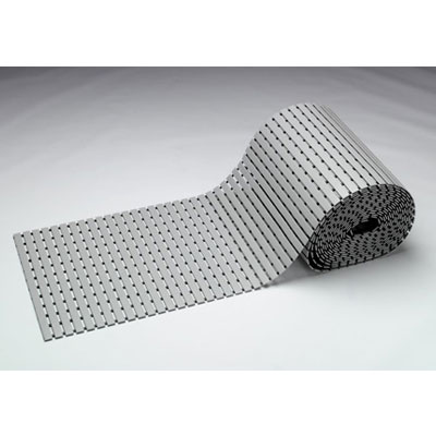 LT. GRAY: Eurodek slatted plastic flooring, 3' wide rolls sold per foot